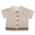 Grown / Hand Crochet Shirt - Coconut